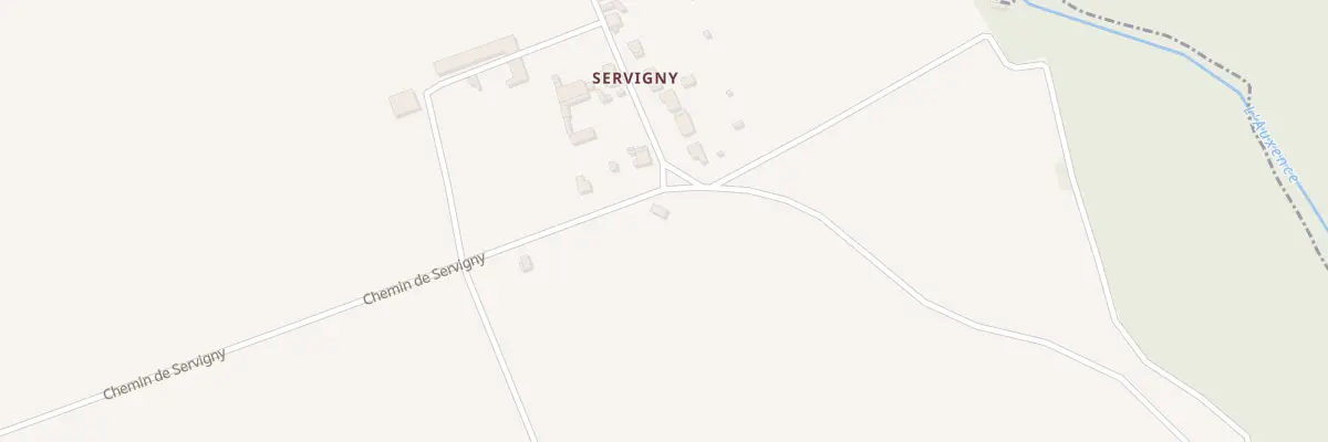 Plan du 9 Servigny à Luisetaines