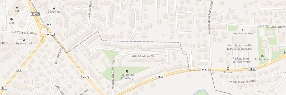 Plan du 43 Rue de Bellevue au Cendre