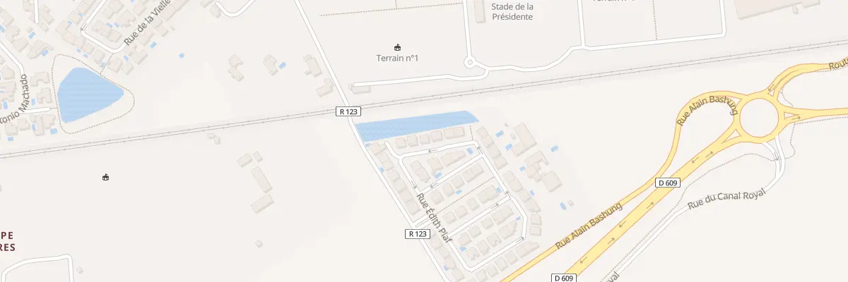 Plan du 268 Rue Joséphine Baker à Béziers