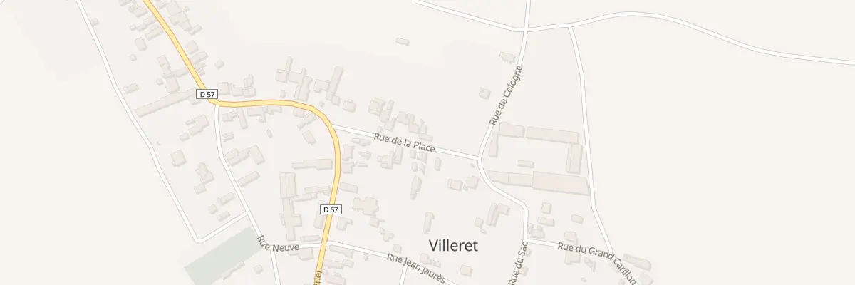 Plan du 13 Rue de la Place à Villeret
