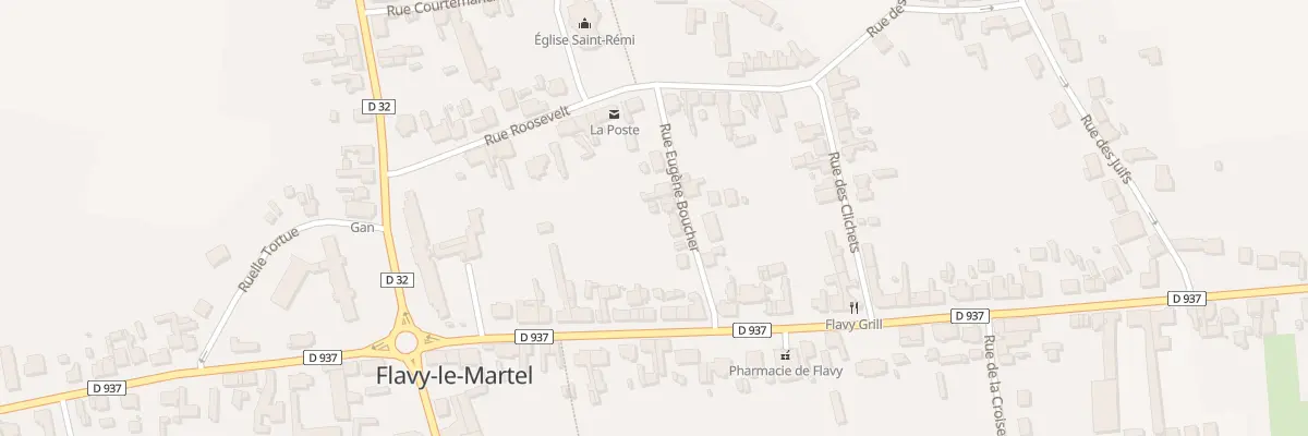 Plan du 4 Rue Eugene Boucher à Flavy-le-Martel