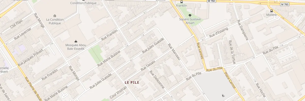 Plan du 372 Rue Jules Guesde à Roubaix