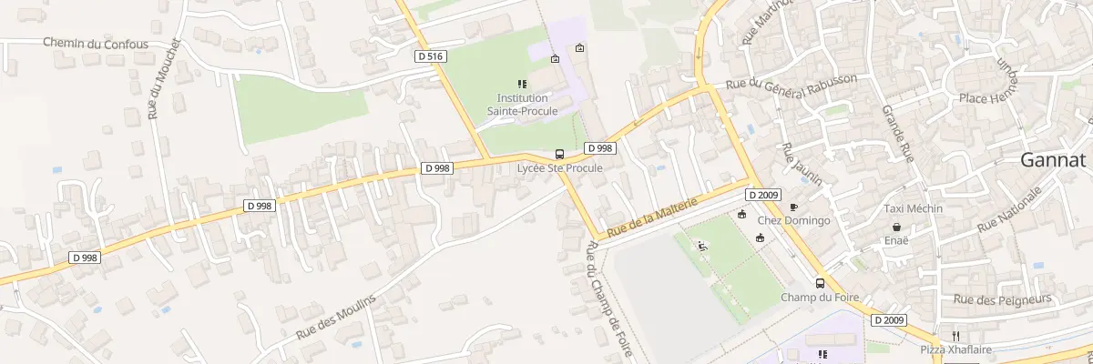 Plan du 1 Rue des Jonchères à Gannat