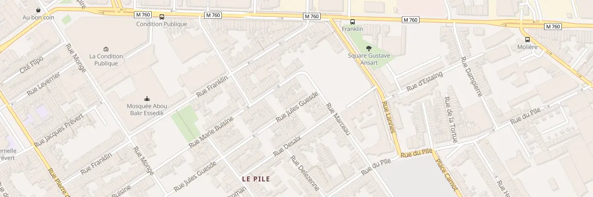 Plan du 415 Rue Jules Guesde à Roubaix