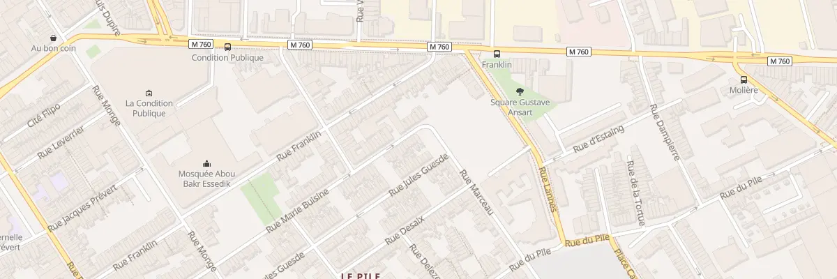Plan du 162 Rue Marie Buisine à Roubaix