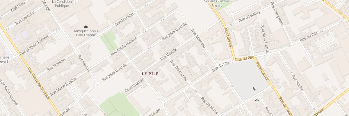 Plan du 3 Rue Delezenne à Roubaix