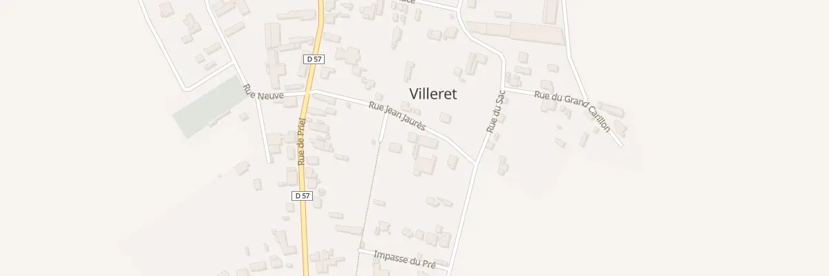Plan du 4 Rue Jean Jaurès à Villeret