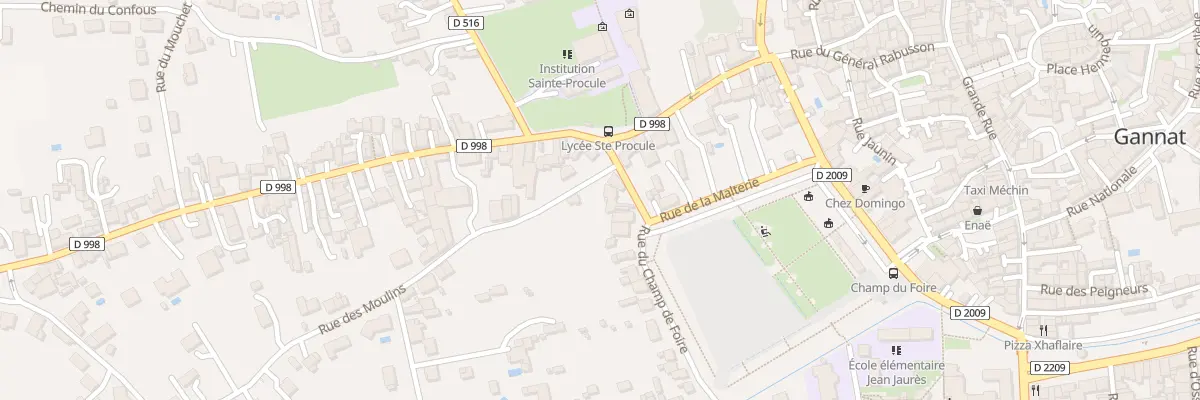 Plan du 1 Rue des Moulins à Gannat