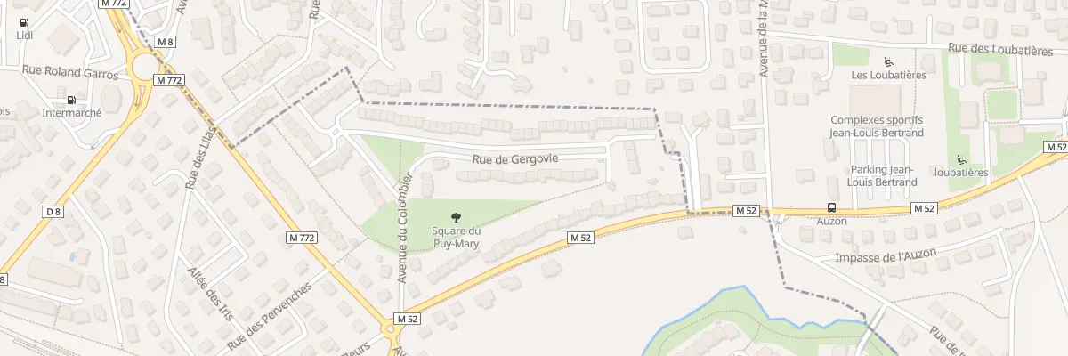 Plan du 16 Rue de Gergovie au Cendre