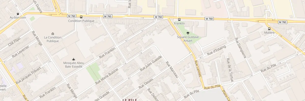 Plan du 164 Rue Marie Buisine à Roubaix