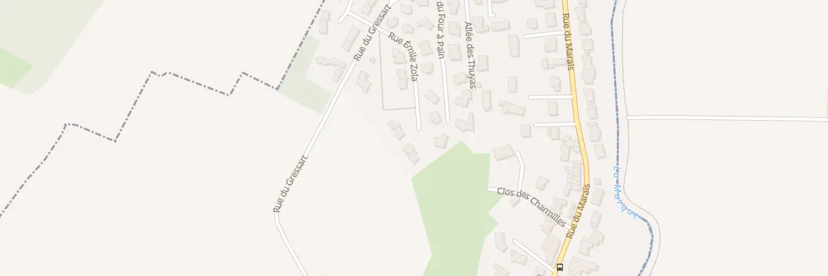 Plan du 16 Rue Emile Zola à Tressin