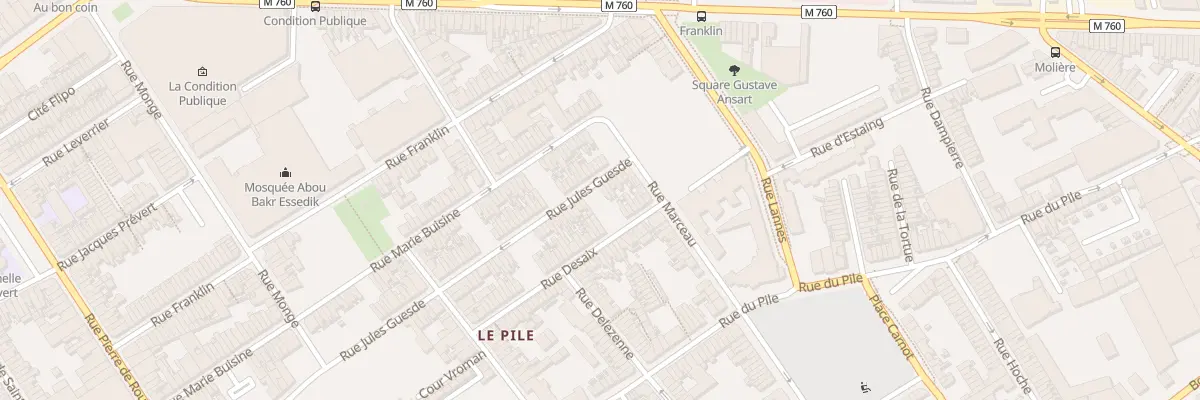 Plan du 378 Rue Jules Guesde à Roubaix