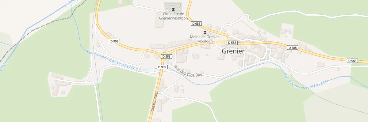 Plan du 8 Rte de Brioude à Grenier-Montgon