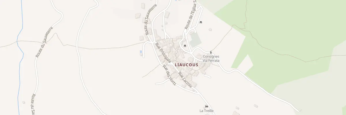 Plan du 5095B Liaucous à Mostuéjouls