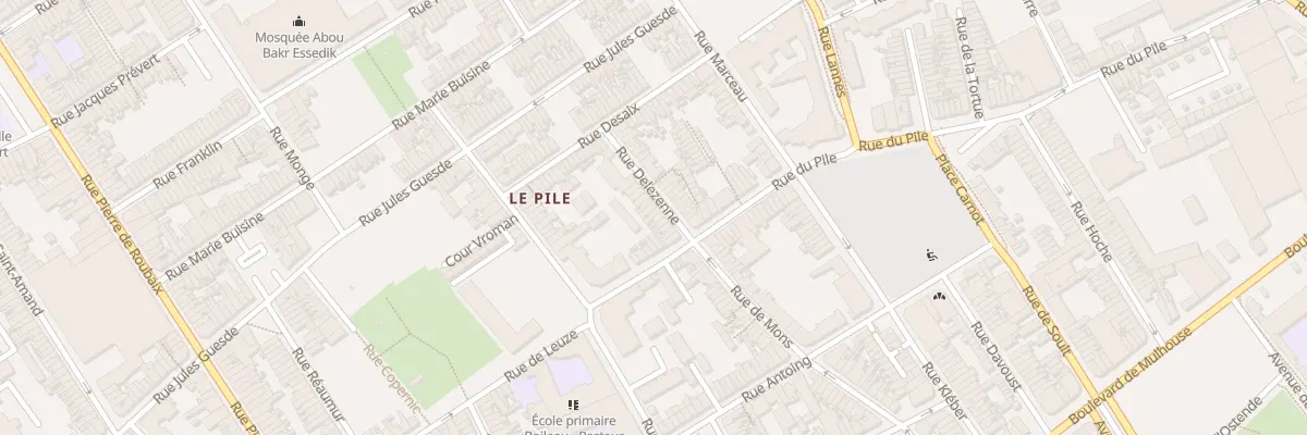 Plan du 16 Rue Delezenne à Roubaix