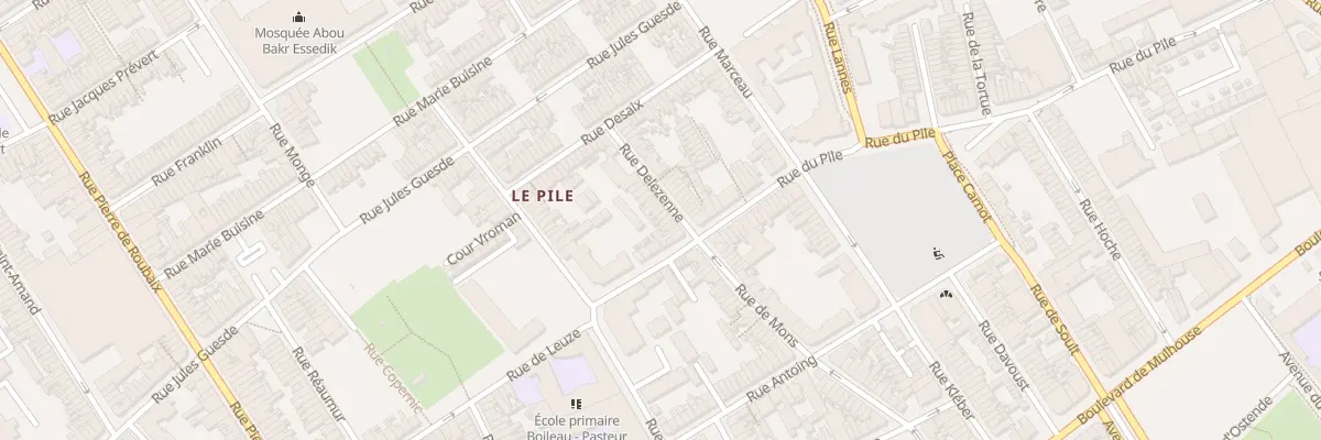 Plan du 18 Rue Delezenne à Roubaix