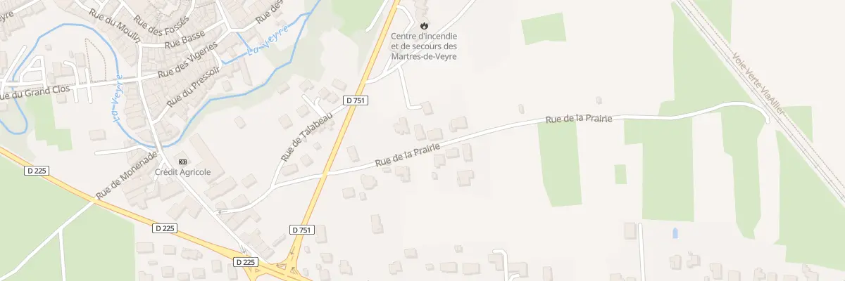 Plan du 115 Rue de la Prairie aux Martres-de-Veyre