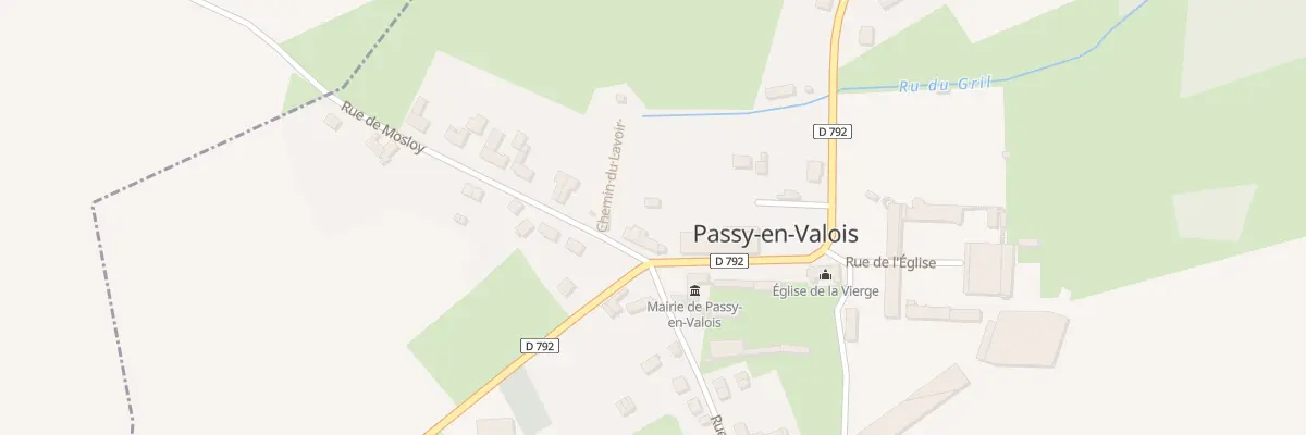 Plan du 1 Rue de Mosloy à Passy-en-Valois