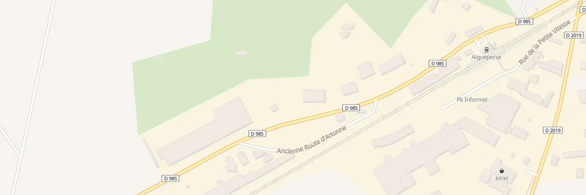 Plan du 22 Av de la Gare à Aigueperse