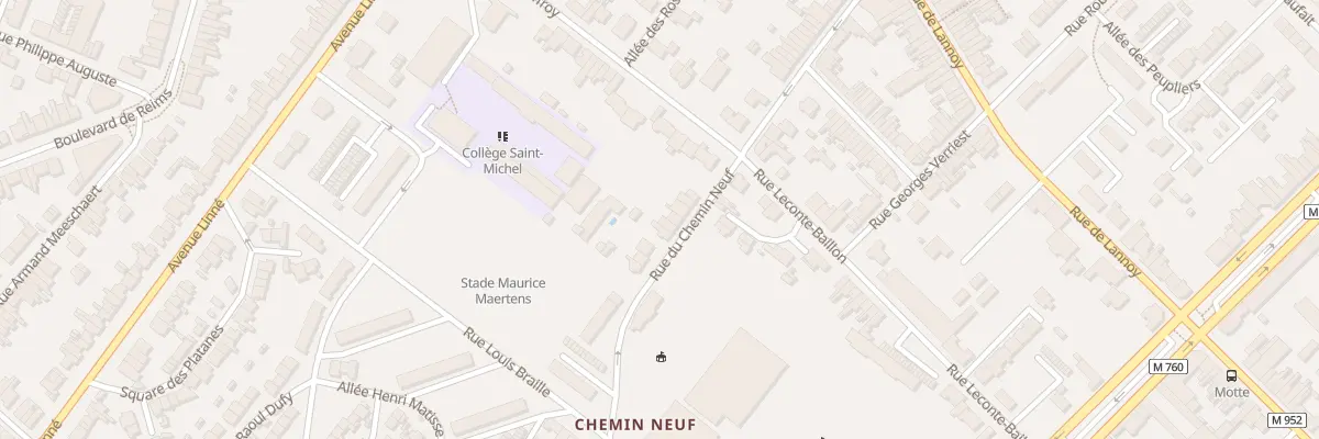 Plan du 82 Rue du Chemin Neuf à Roubaix