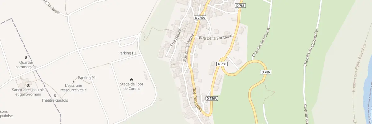 Plan du 15 Rue de la Mairie à Corent