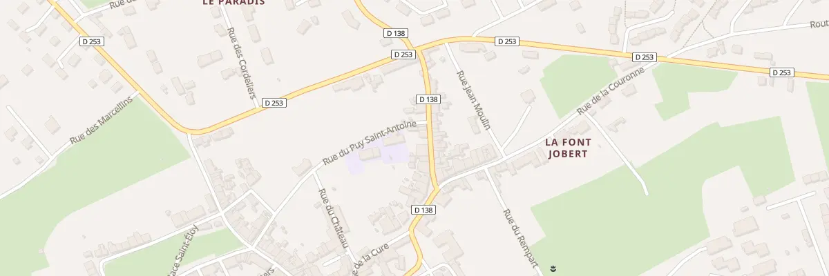 Plan du 11 Rue de Nevers à Souvigny