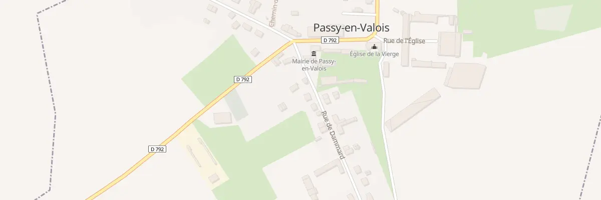 Plan du 7 Rue de Dammard à Passy-en-Valois