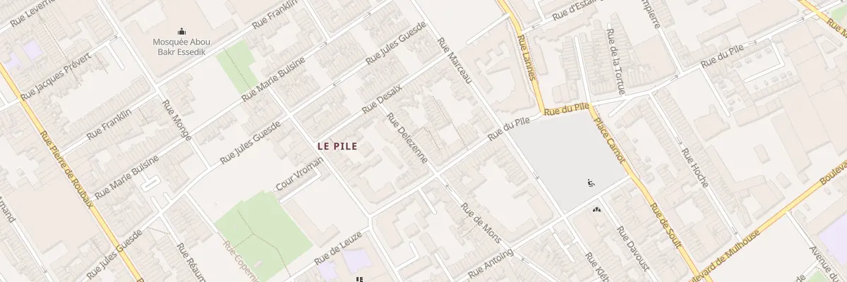 Plan du 23 Rue Delezenne à Roubaix