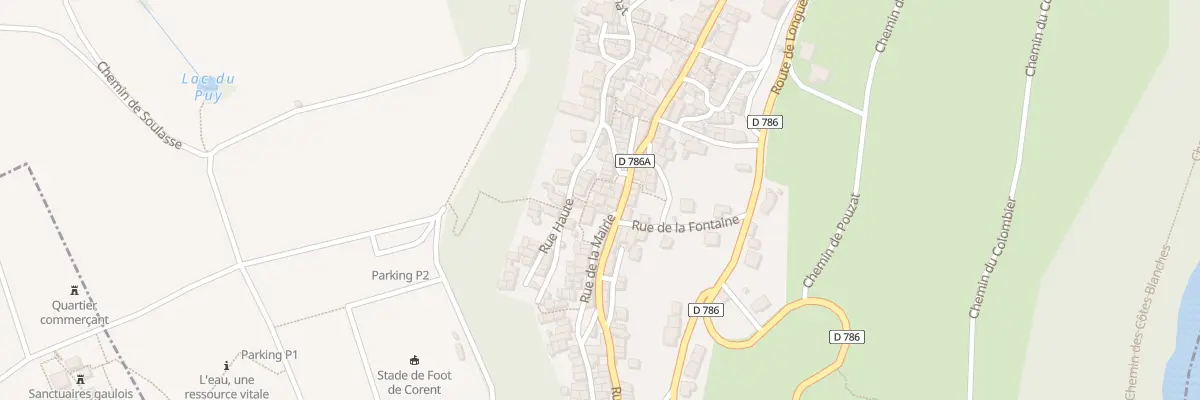 Plan du 2B Rue de la Mairie à Corent