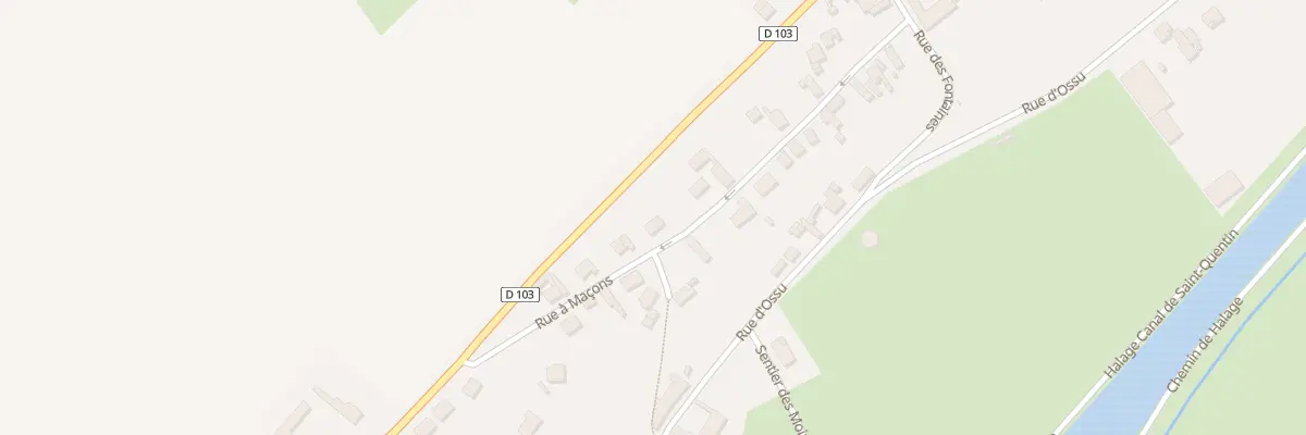 Plan du 14 Rue à Maçons à Honnecourt-sur-Escaut