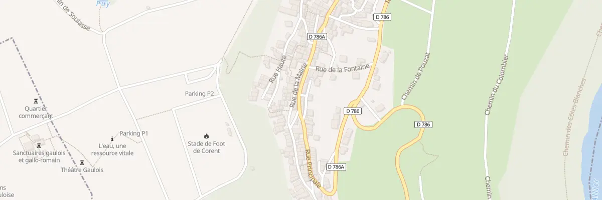 Plan du 79 Rue Principale à Corent