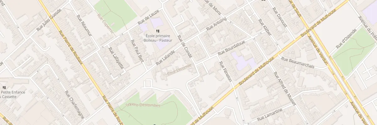 Plan du 96 Rue de Condé à Roubaix