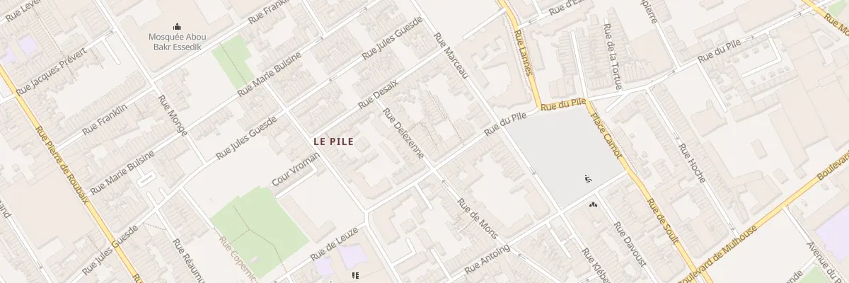 Plan du 27 Rue Delezenne à Roubaix