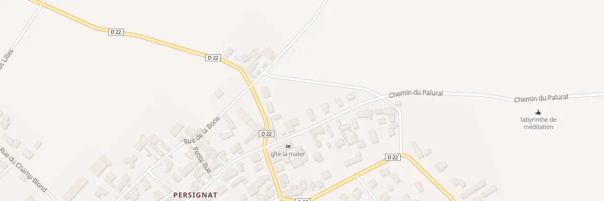 Plan du 3 Rue de la Fontaine - Persignat à Aubiat