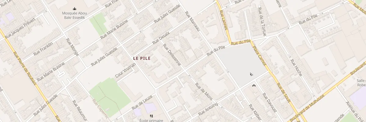 Plan du 31 Rue Delezenne à Roubaix