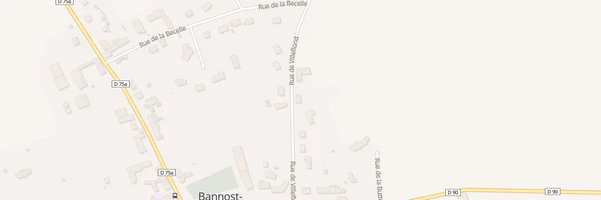 Plan du 12 Rue de Villeflon à Bannost-Villegagnon