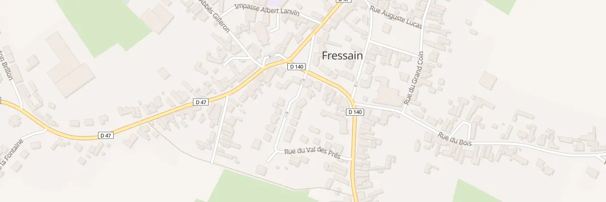 Plan du 191 Rue du Val des Prés à Fressain