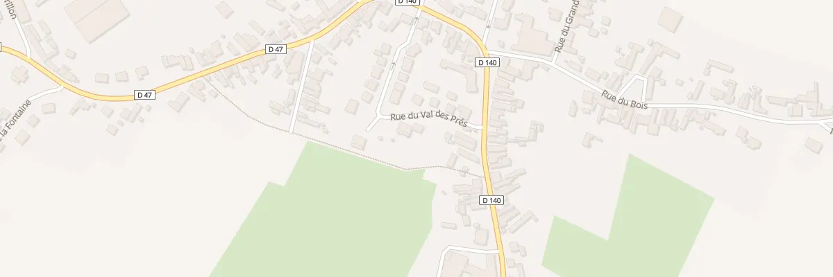 Plan du 64 Rue du Val des Prés à Fressain