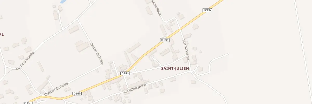 Plan du 25 Rue Saint Julien à Vensat