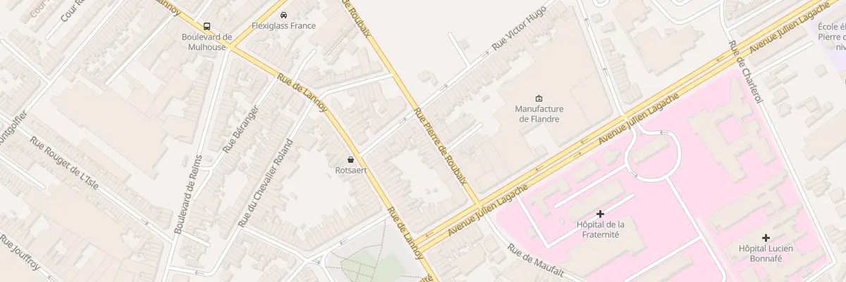 Plan du 420 Rue Pierre de Roubaix à Roubaix