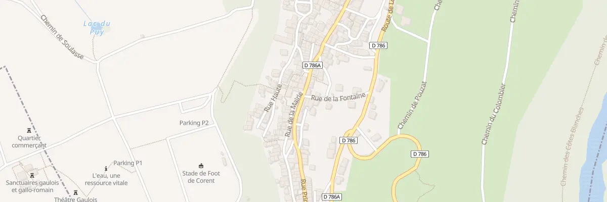 Plan du 73 Rue Principale à Corent