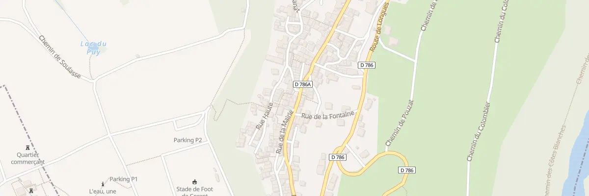 Plan du 58 Rue Principale à Corent