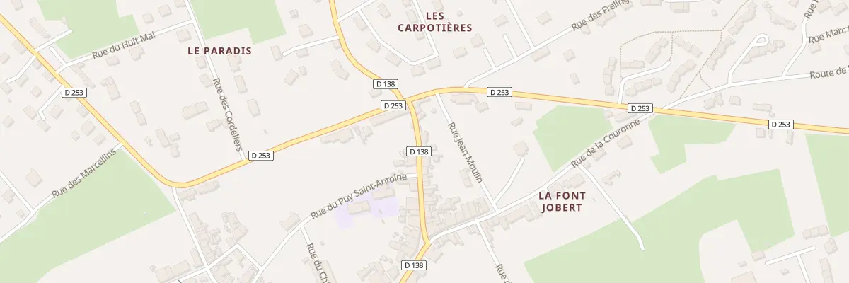Plan du 20 Rue de Nevers à Souvigny