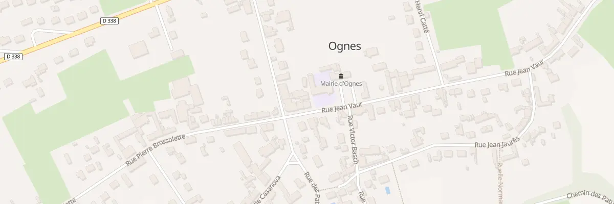 Plan du 5 Rue Jean Vaur à Ognes