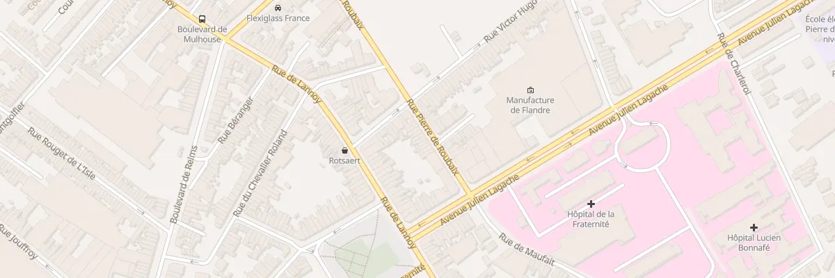 Plan du 424 Rue Pierre de Roubaix à Roubaix