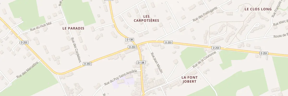 Plan du 9 Rue Jean Moulin à Souvigny