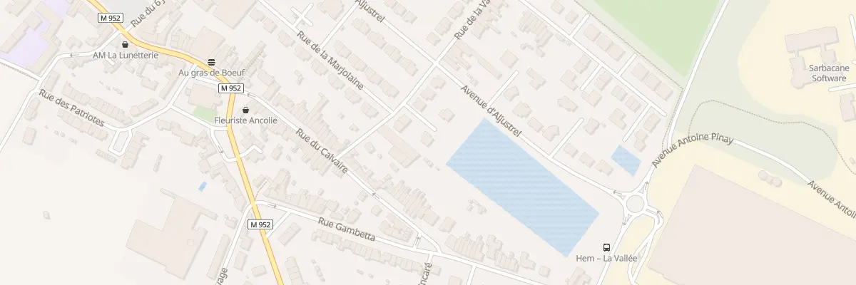 Plan du 18 Rue de la Vallee à Hem