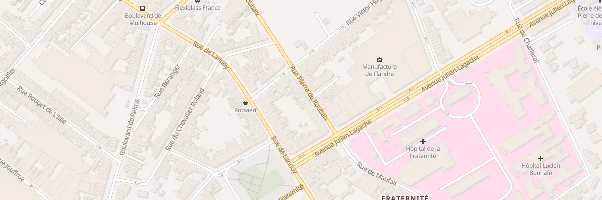 Plan du 428 Rue Pierre de Roubaix à Roubaix