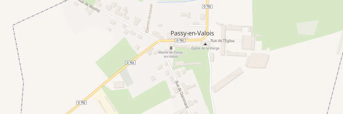 Plan du 2 Rue de Dammard à Passy-en-Valois