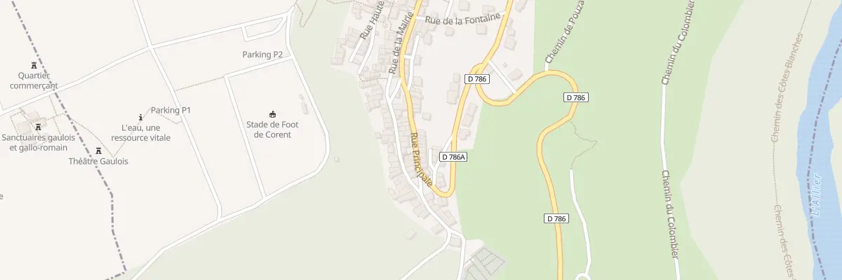 Plan du 103 Rue Principale à Corent